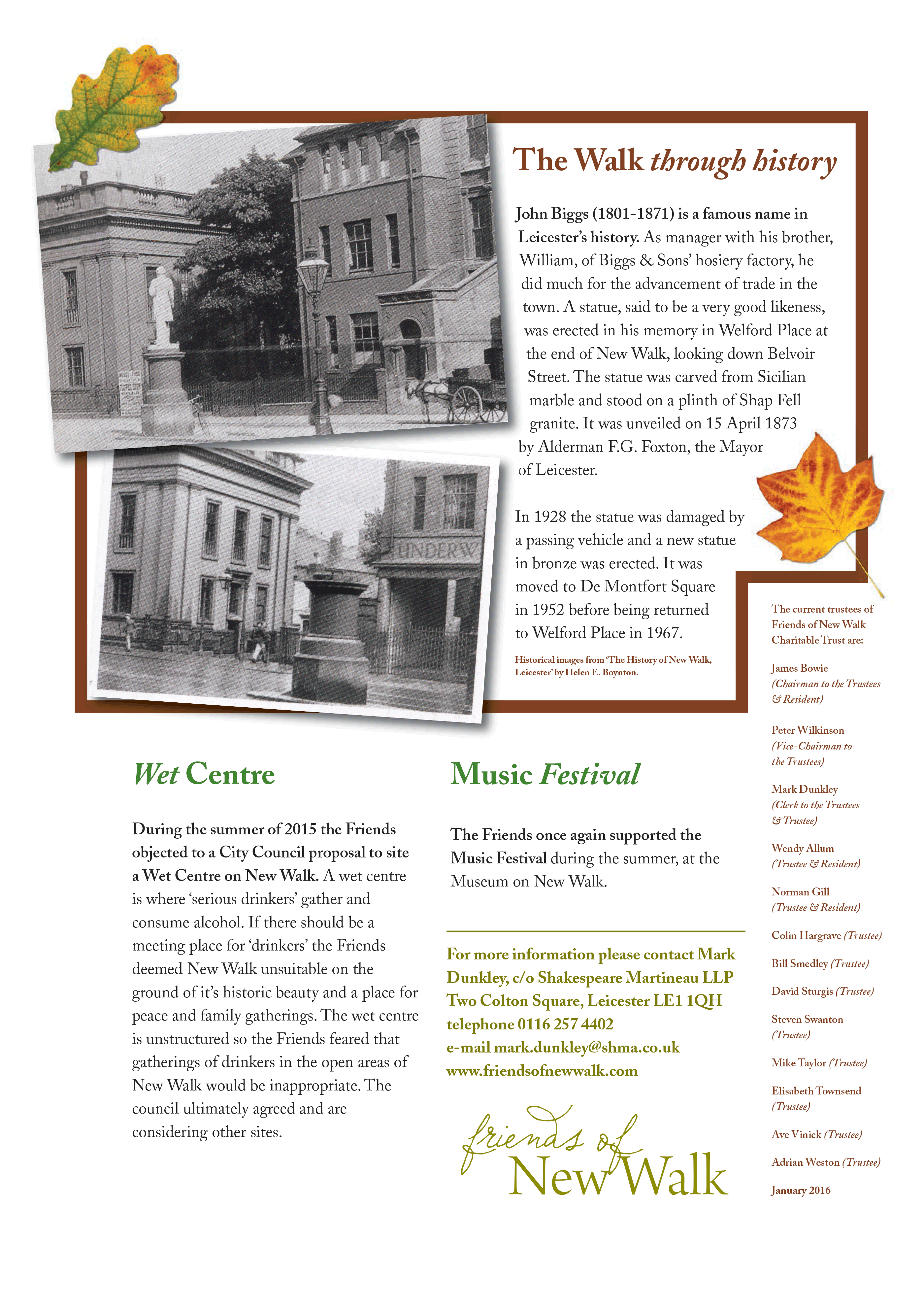 Page 1 of the February 2016 newsletter