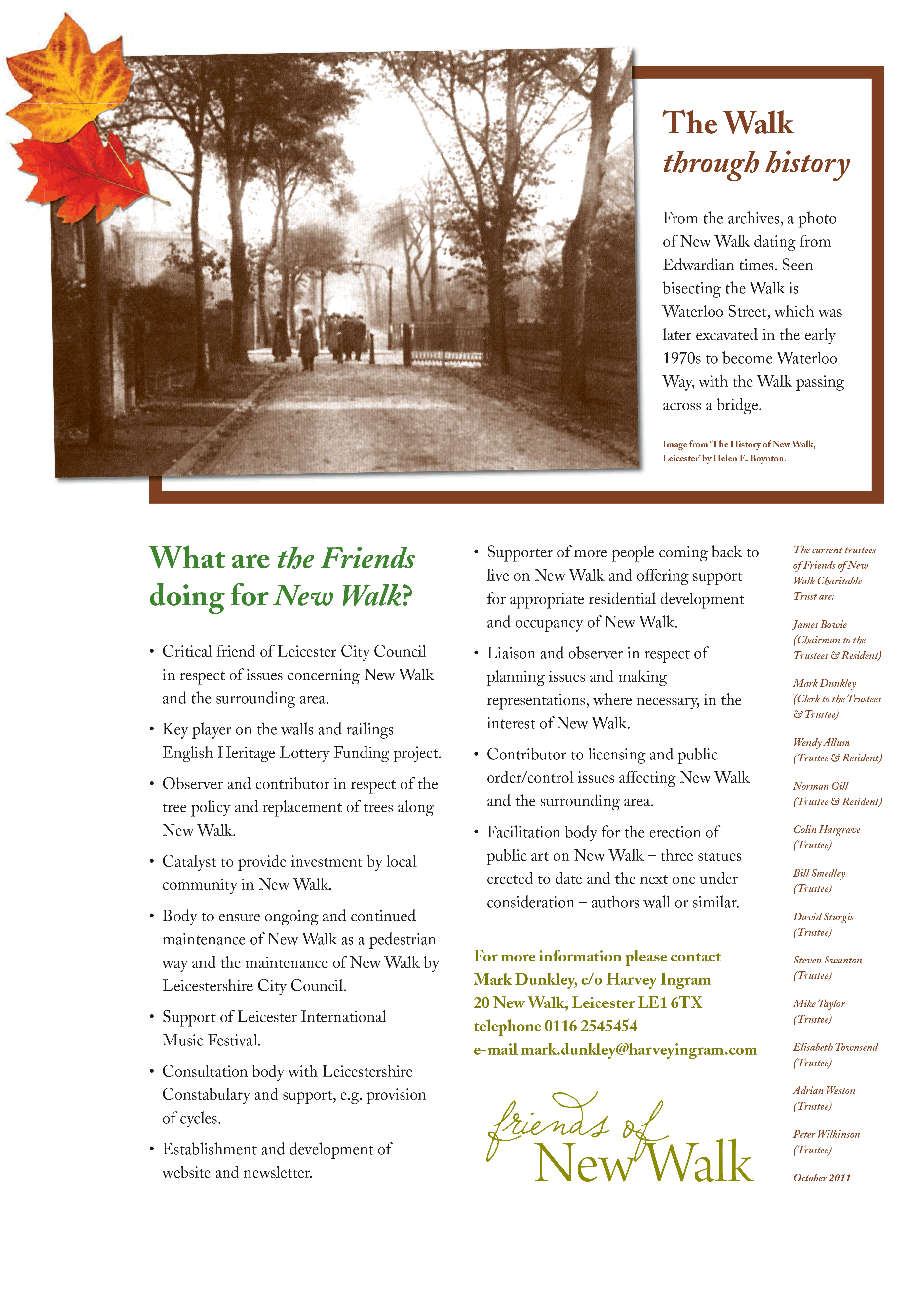Page 1 of the October 2011 newsletter